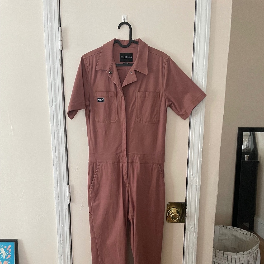 Wildfang Essential Coverall - Dusty Rose
